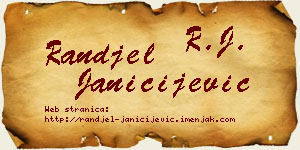 Ranđel Janičijević vizit kartica
